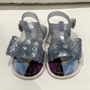 Mini Melissa Blue Kids Sandals with Bow
